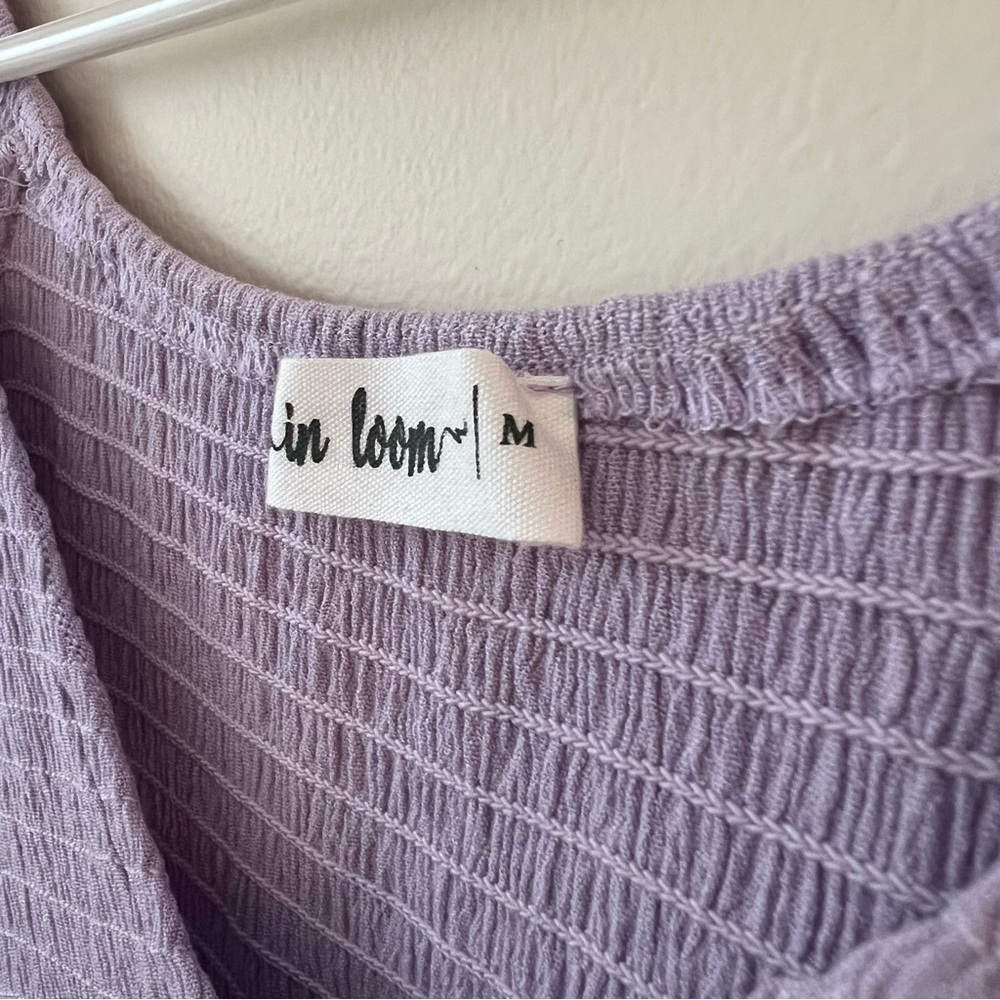 Lavender Smocked Ruffle Dress - Picture 3 of 7